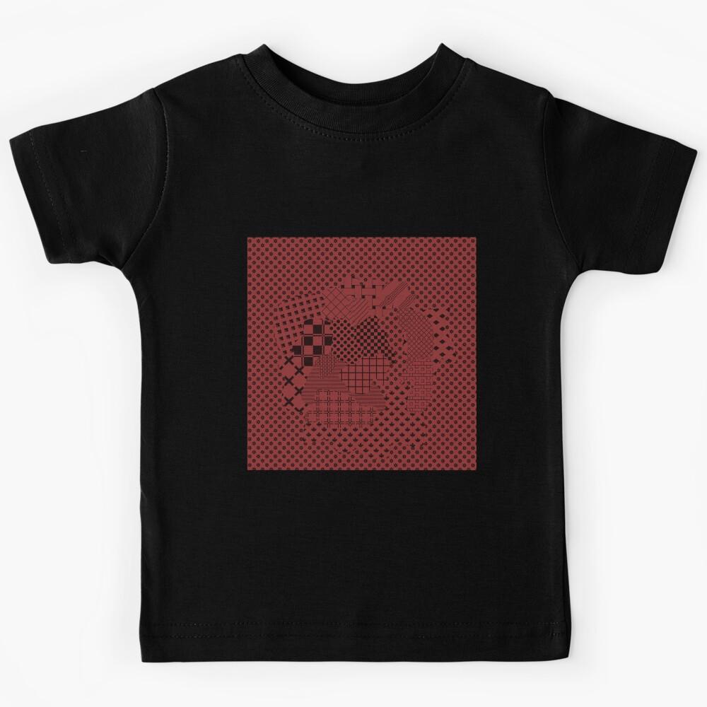 Pattern Art - Dark Red Kids T-Shirt 150