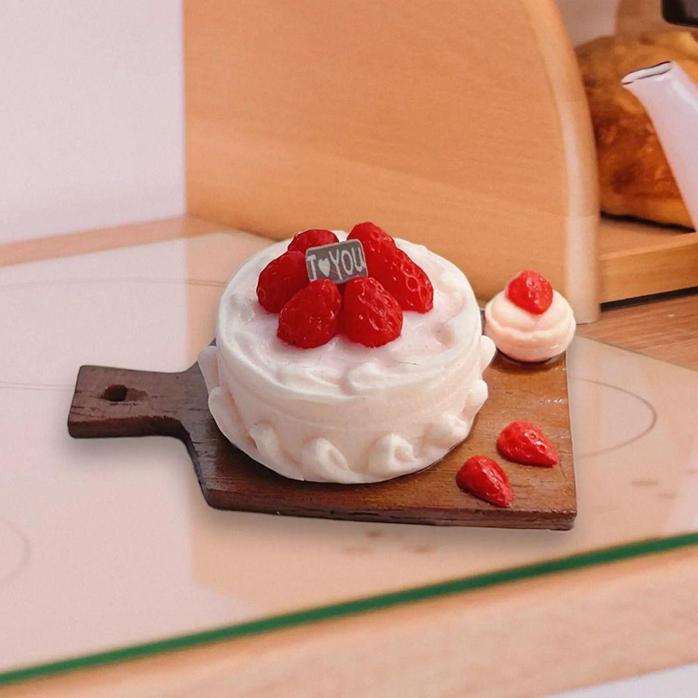 Simulation Fruit Cake Model Toys Cream Simulation Kitchen Toy  Model Crafts
