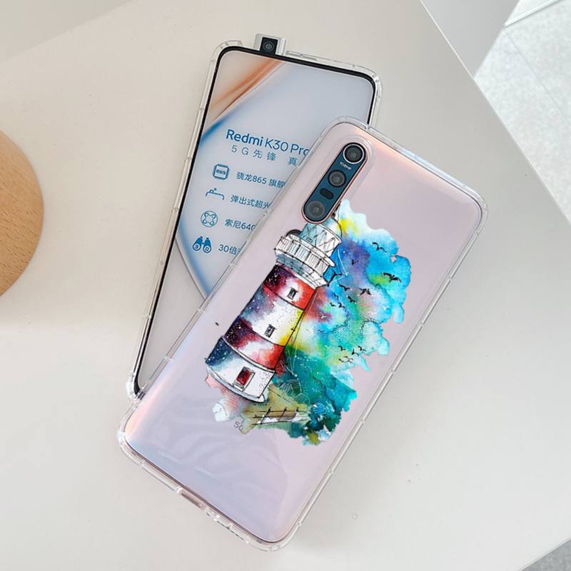 YNDFCNB Lighthouse Print Bird Seagull Phone Case For Redmi Note 5 7 8 9 10 A K20 Pro Max Lite for Xiaomi 10pro 10T