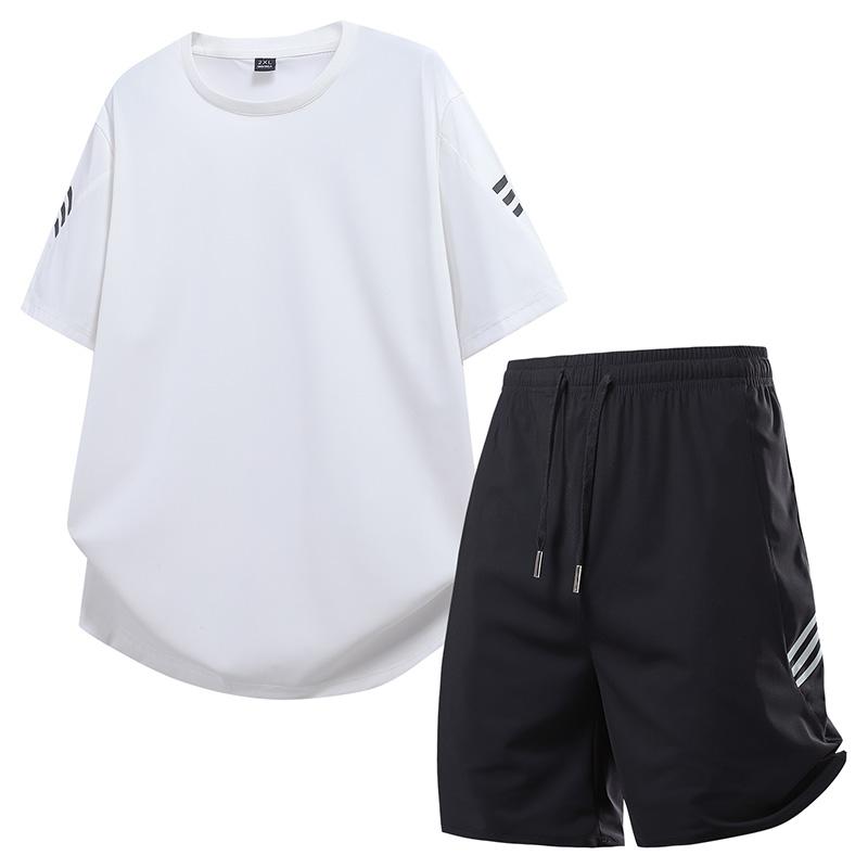 Men's Short Sleeved Set Versatile Casual Sports Two-piece Set