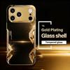 High-end Fashion black gold phone case for funda iphone for iphone 17 pro max cover glass for iPhone 17 16 15 14 13 12pm Pro Plu