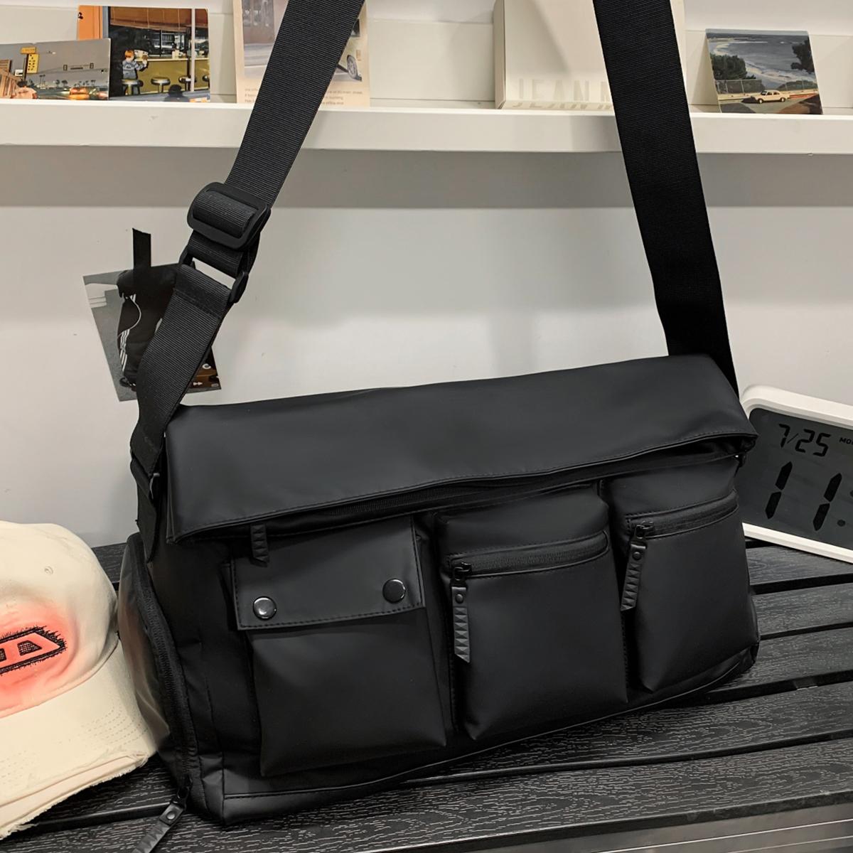 Travel Bag Men s Satchel Large-Capacity Short-Distance Travel Business Trip Boarding Bag Luggage Bag Lightweight Sports Shoulder Bag Men s Hiking