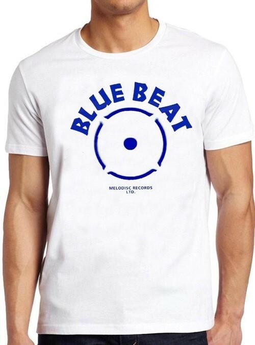 Blue Beat Records R&B Ska Musiklabel Vinyl Vintage Cool Geschenk T-Shirt M176 XL white