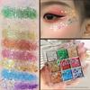 Children's Stage Makeup Eye Shadow Sequin Performance Shiny Crystal Super Flash Gel Color Face Rhinestone Decoration Glue-Free Female