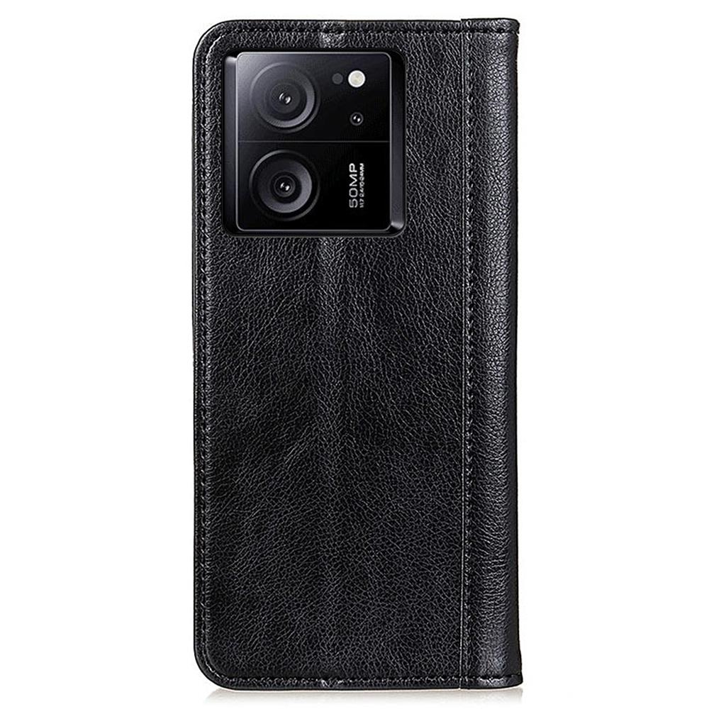 For Xiaomi 13T/13T Pro/Redmi K60 Ultra Case Wallet Split Leather Phone Cover Litchi Texture Stand Shell