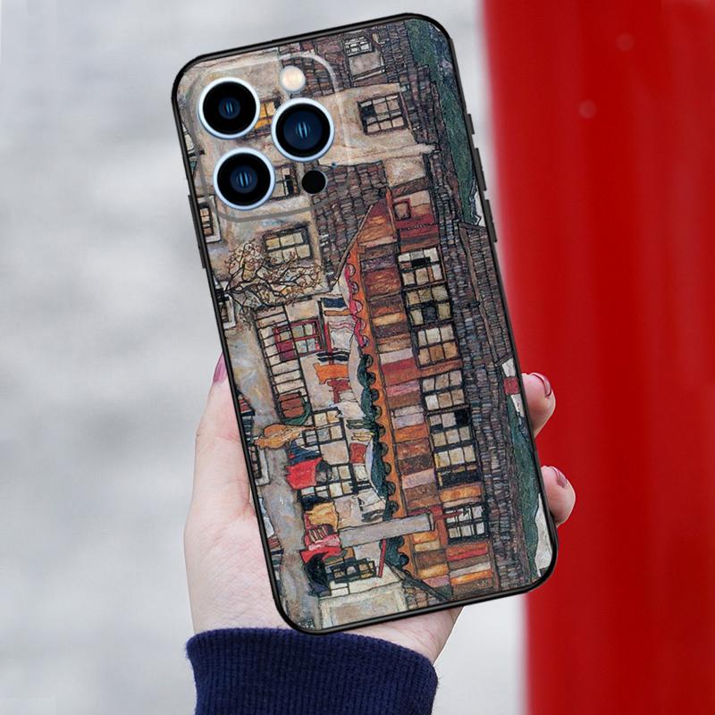 Egon Schiele Kunst Handyhülle Für iPhone 16 Pro 15 Pro 12 13 Mini 11 14 Pro Max XR 16 15 Plus 16e Hülle Coque