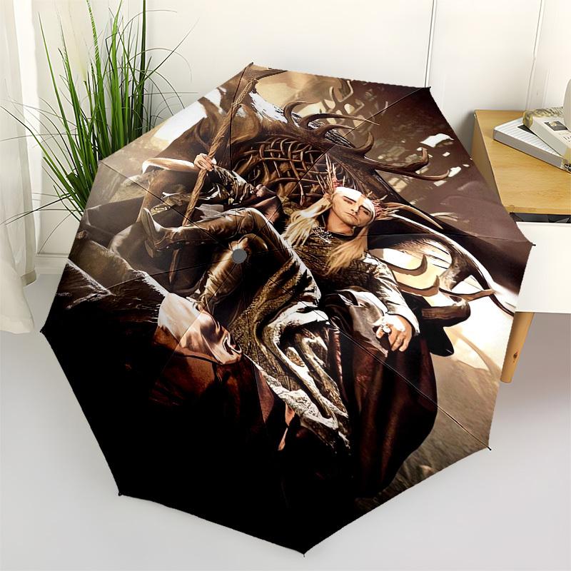 

1pc Elven King Throne Fantasy Artwork Umbrella with Plastic Handle,Suitable for All Seasons Travel Outdoor Multi-functional UmbrellaDCS141