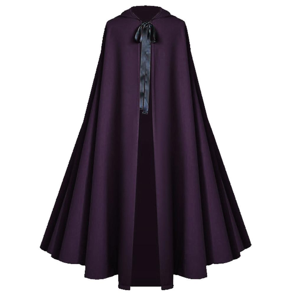 Medieval Death God Cosplay Cloak With Hood For Halloween Stage Performances