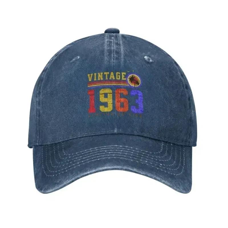 Cotton 1963 60th Vintage Retro Limited Edition Baseball Cap Unisex WoUnisex Breathable 60 Years Old Birthday Gift Dad Hat Outdoor