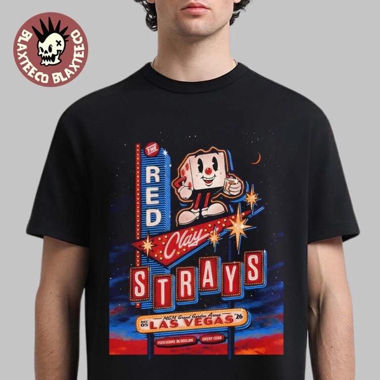 The Red Clay Strays Live In Las Vegas 2026 Gig Poster At MGM Grand Garden Shirt M