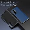 Premium Light  Leather Flexible Hinge Flip Phone Case For Samsung Z Fold 7 Galaxy Z Fold 6 5 4 Only Back Protect Cover