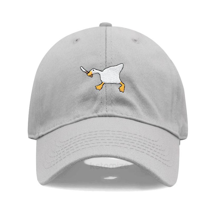 

Unisex Dad Hat With Embroidered Goose Pattern Fashionable Style Duckbill Cap For Men & Women