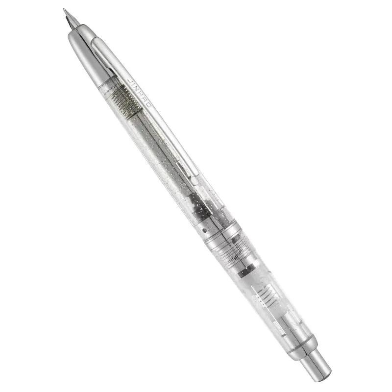 

JINHAO 20 Retractable Press Fountain Pen EF F Nib Limited Green Red Gold Color Clip Design Ink Pen for Writing School Office F(0.5mm)