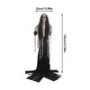 Life-Size Scary Talking Witch Animatronic Halloween Decoration Activated Eye Lights Moving Mouth