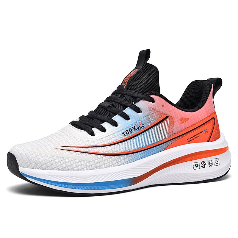 Mens Running Shoes Breathable Mesh Lightweight Sneakers Cushioning Anti Slip Field Competition Sports Shoes for Men