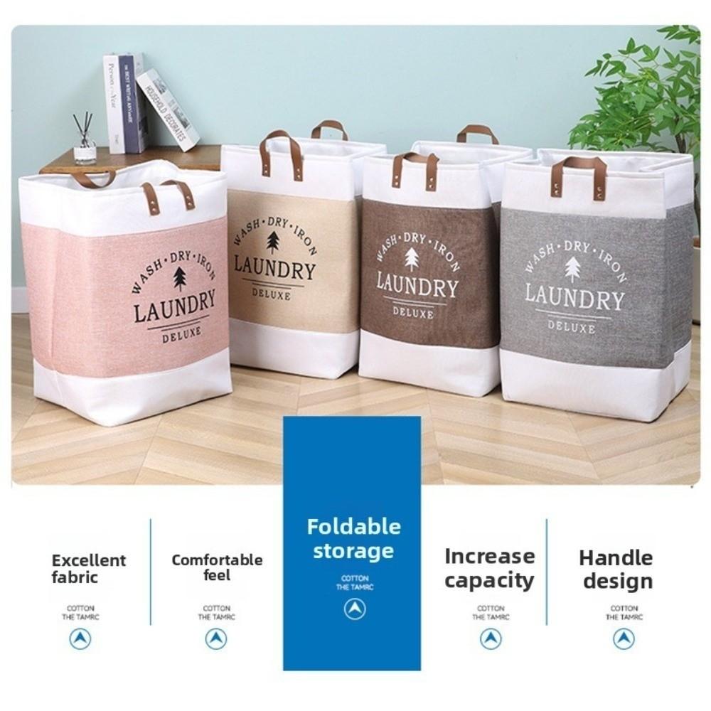 Large Capacity Dirty Clothes Basket Fabric Folding Storage Basket Laundry Basket Laundry Room