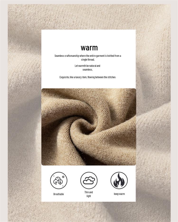 Men's Thick Wool High Neck Sweater - Autumn/Winter Solid Color Knitwear
