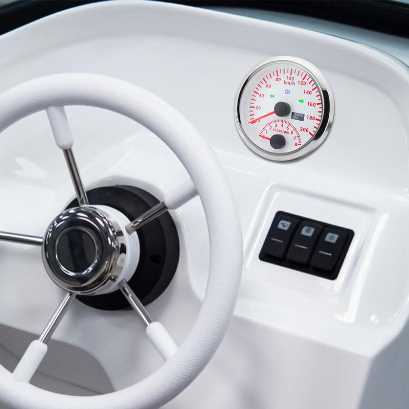 85mm GPS Speedometer With Tachometer 160KM/H 200KMH For Car Truck Boat Speed Meter odometer RPM Meter 9-32V