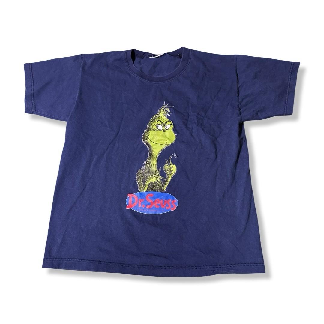 VINTAGE 1995 Rare Dr. Seuss The Grinch T- Blue Juniors Size Medium Unisex T-Shirt S