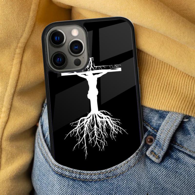 Jesus Christ Cross Soft Phone Case for iPhone 17 Air 16e Pro max 15 Pro 13 14 Plus 11 12 MagSafe Magnetic Coque