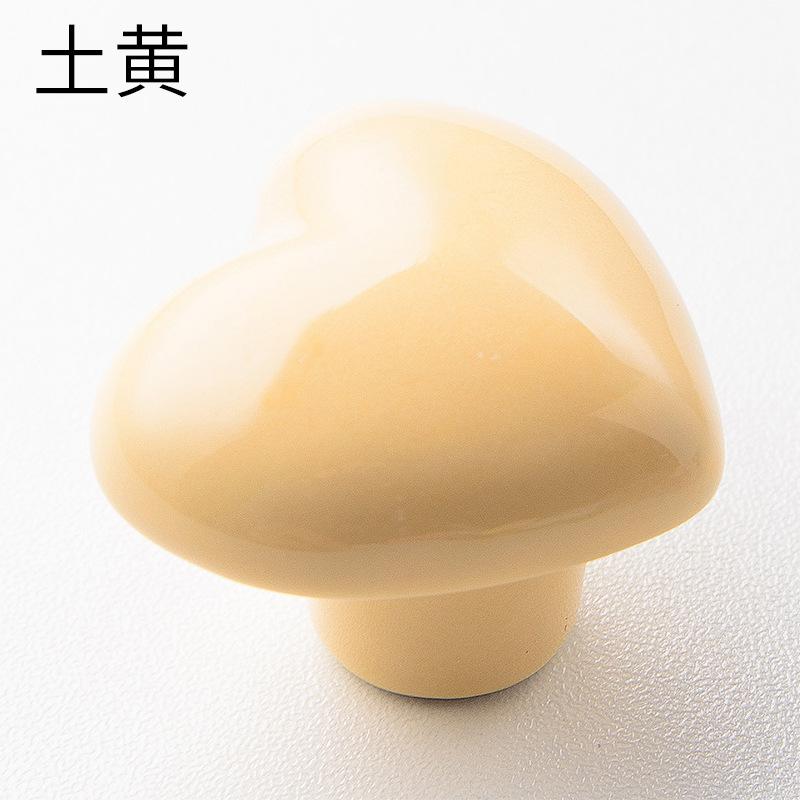Heart Shaped Ceramic Cabinet Door Handle, Children's Wardrobe Handle