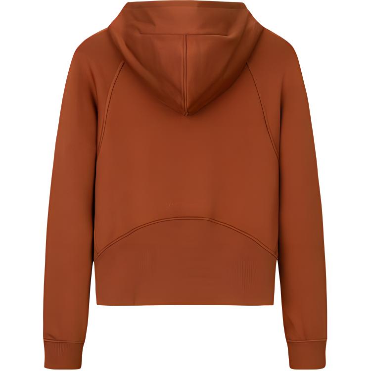 Anta Sports Casual Solid Color Simple Hooded Knit Sweater Women tops Sugar-Coffee 162517721S-2