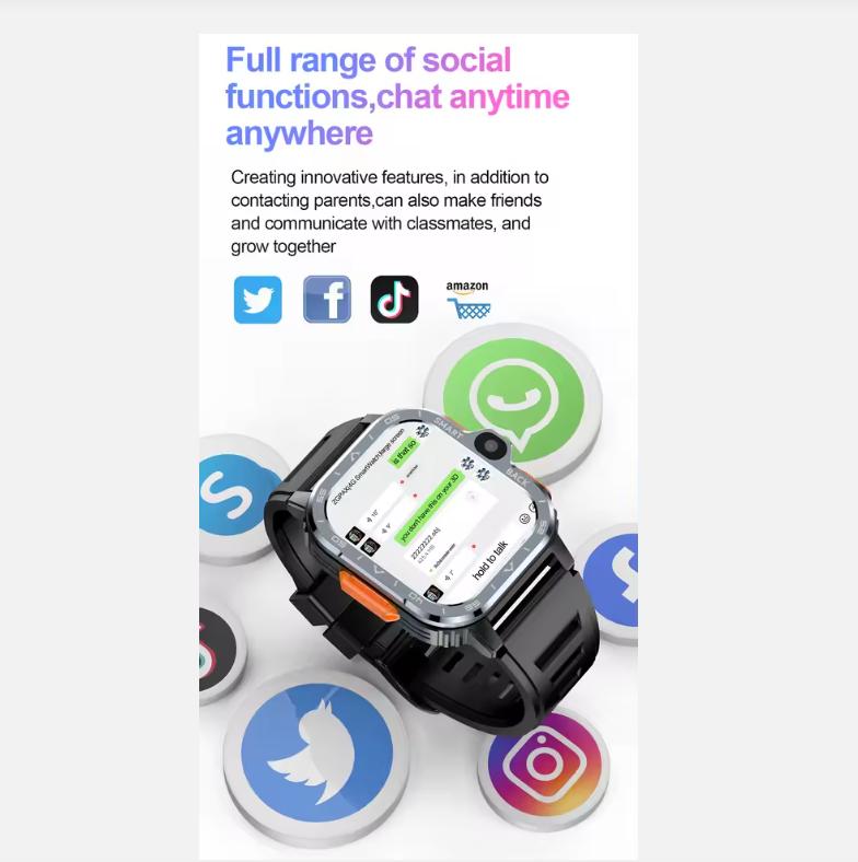 Valdus PGD Android Smart Watch Men GPS 16G/64G ROM Storage HD Dual Camera NFC 2G 4G SIM Card WIFI Wireless Fast Internet Access