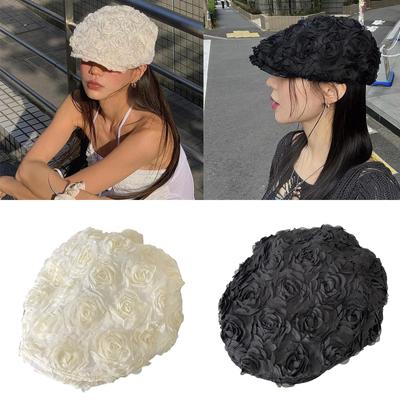 Temperament Beret Hat for Woman Teens Outdoor French Style Beret Hat Holiday Spring Sunproof Painter Hat Breathable