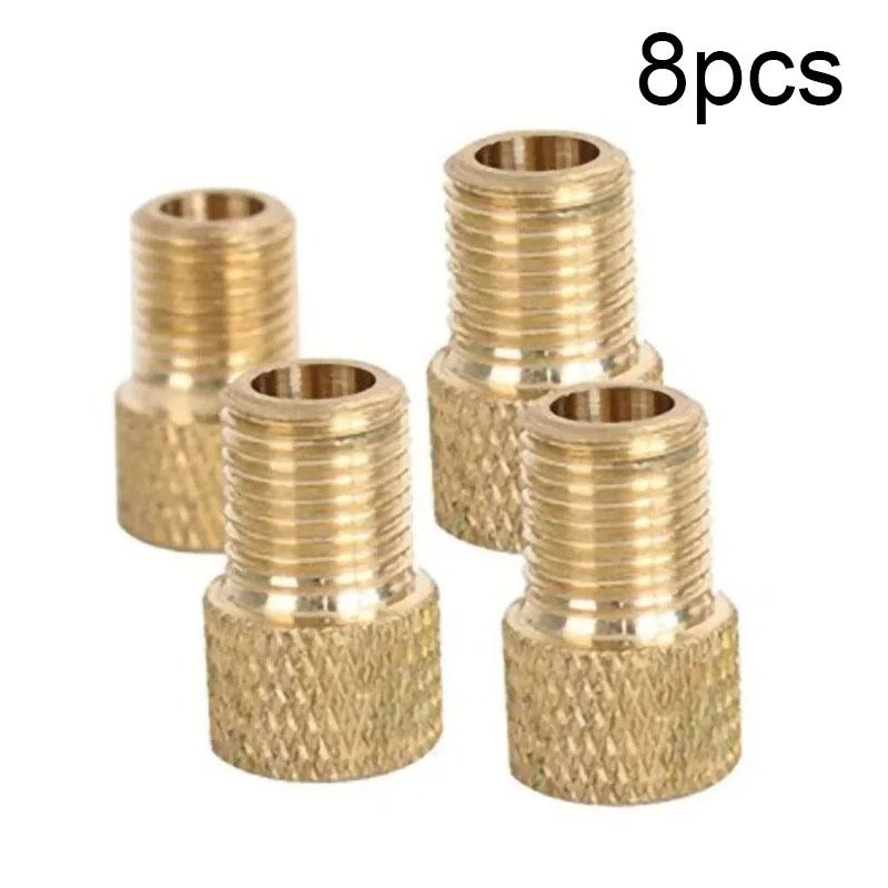 4 STÜCK F/V zu A/V Ventiladapter Fahrradventilkonverter Presta zu Schrader Goldenes Fahrradreifen Französischer Ventiladapter Fahrradzubehör