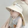 Baby Fisherman Hat Quick Drying Kids Mesh Bucket Hat Toddler Sun Protective Fisherman Hat Neck Flap Hat Child Accessory