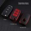 ELOHEI for VW Key Fob Cover, Premium Soft TPU 361 Degree Full Protection for VW Volkswagen Jetta Beetle Tiguan Passat Golf MK6 Polo 3 Buttons(Leather