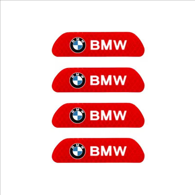 4Pcs Car Door Sticker Safety Warning Reflective Mark For BMW G80 G06 G07 G42 G14 G15 G16 F82 X1 X3 X5 X7 M1 M2 M3 M4 M5 M6 M7 YL6