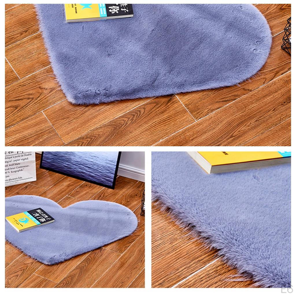 Heart Shaped Anti-Skid Door Rug Room Bedroom Mat,70x90cm