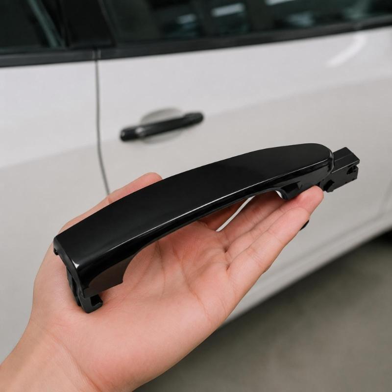 4Pcs Car Door Handle Set with Black Exterior Pieces Referencing 82651-1F010, 82661-1F010, 83651-1F010 and 83661-1F010 for Position Matching