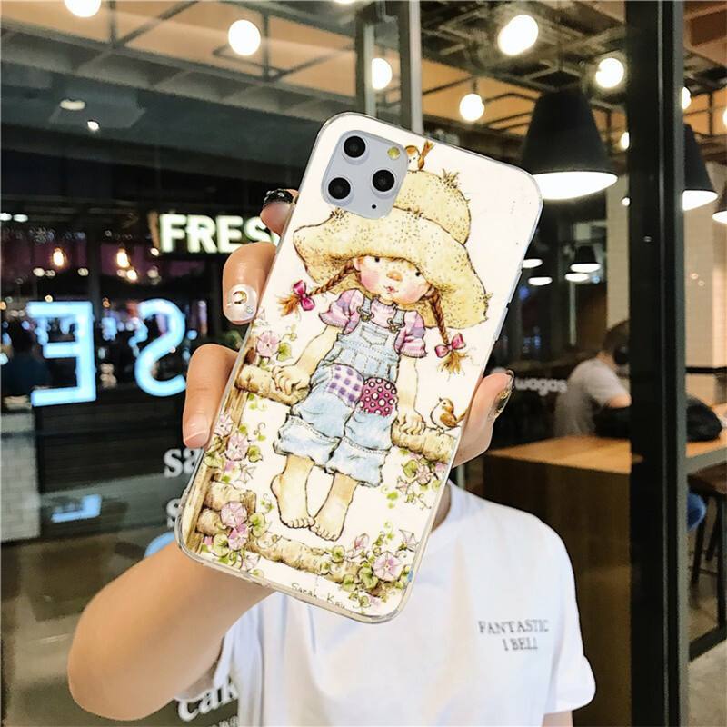 Urocze etui na telefon Sarah Kay dla iphone 12 pro max 11 pro XS MAX 8 7 6 6S Plus X 5S SE 2020 XR cover