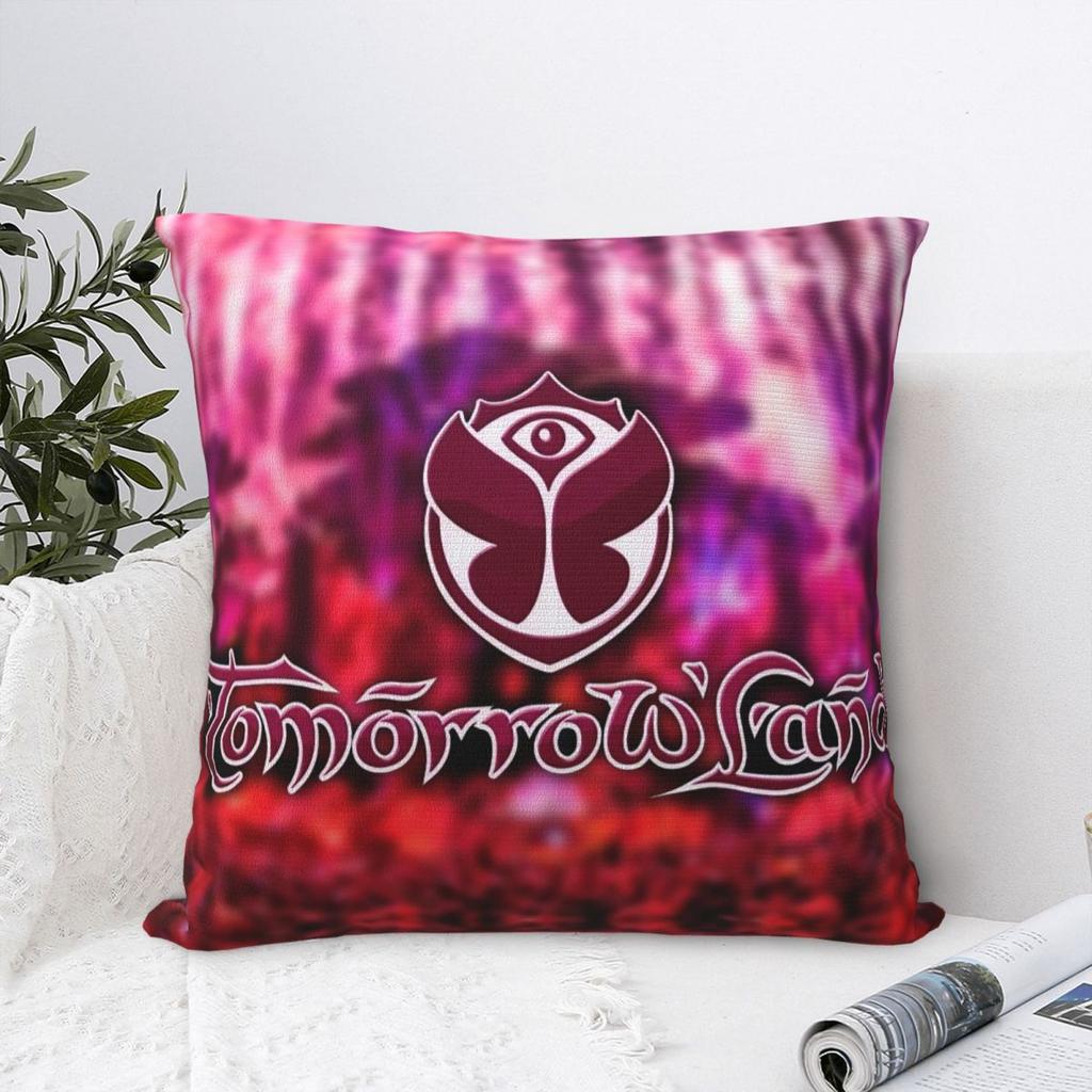 Tomorrowlandd Music Pillow Case Electronic Dance Cushion Covers Zippered Decor Pillowcase For Home 18"