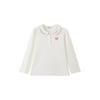PawinPaw Girls' Cartoon Bear Long-Sleeve Lapel Shirt