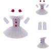 Soft And Fluffy Clown Girls Dress Set For Masquerade Parties