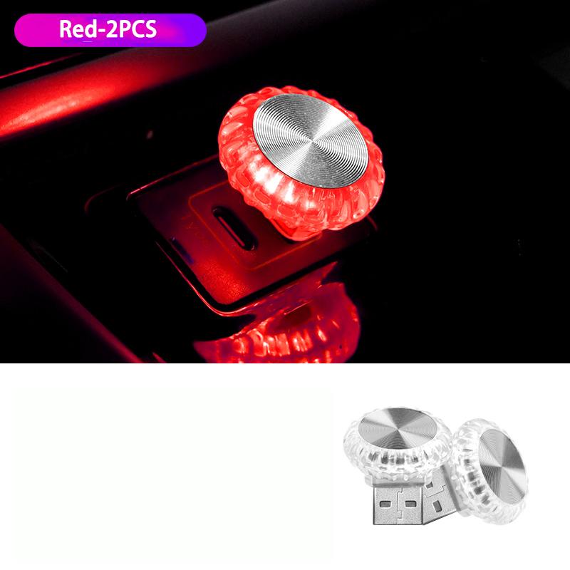 Luz LED de Ambiente USB para Carro RGB Luz Ambiente Mini Lâmpadas Noturnas Decorativas Para Luz de Ambiente Interior de Carro Luz de Computador Plug and Play