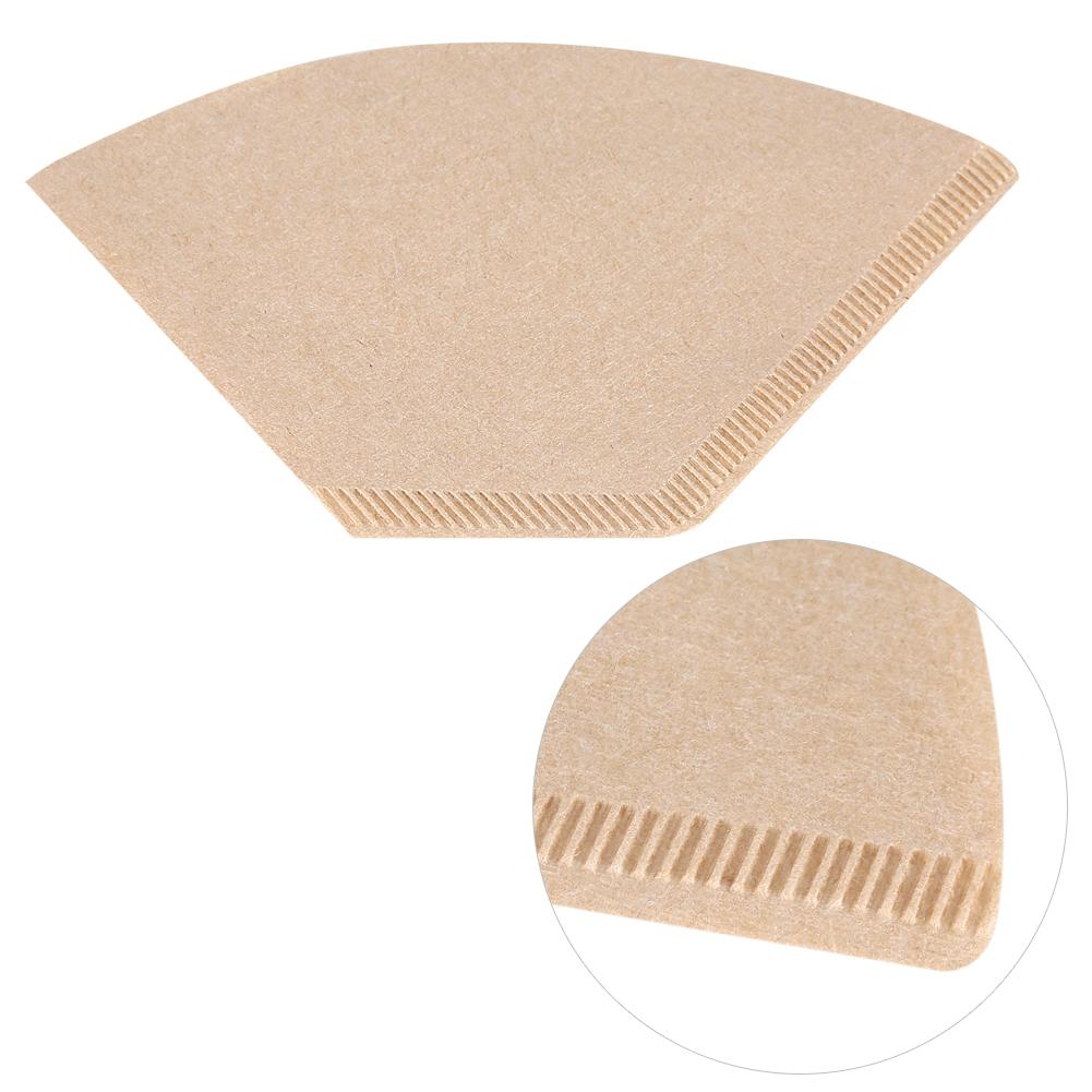 40 Stück ungebleichte natürliche Kegelform Tropfkaffeebecher Filterpapiere #102