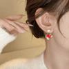Bowknot New Year Horse Earrings Chinese Style Cartoon Horse Red Pony Earrings Fashion Jewelry Elegant Horse Mascot Drop Earrings