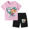 Summer Cartoon Printed Boys and Girls T-shirt Set