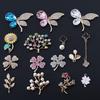 Colorful Four-Leaf Clover & Flower Rhinestone DIY Phone Case Jewelry Accessories.