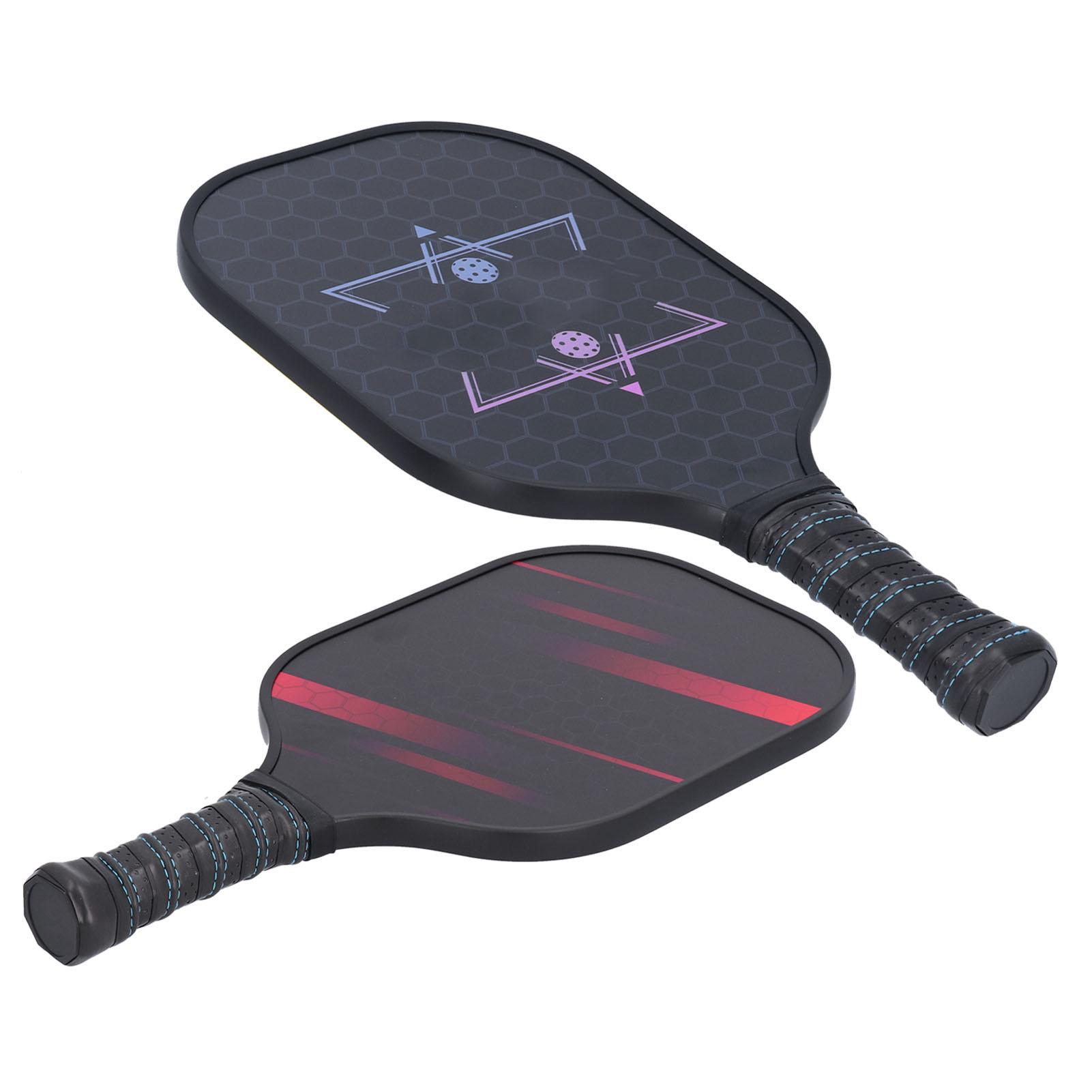 Pickleball Racket Set Portable Glass Fibre Pickleball Paddle Polymer Core Racket with Balls