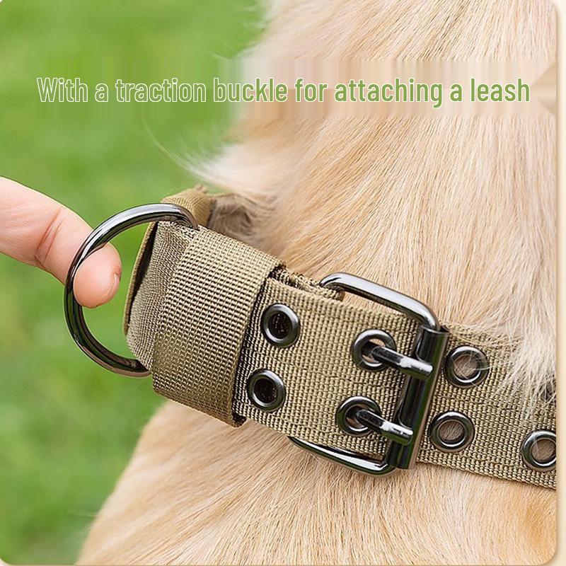 Outdoor Tactical Nylon Dog Collar with Liftable Handle