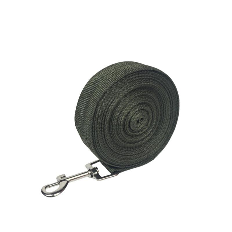 Cotton Tape Pet Leash With Solid Color Design Suitable For Walking Dog Daily Use