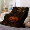 1pc Trick or Treat Throw Blanket Soft Flannel, Cozy All Season Polyester Perfect for Home, Office