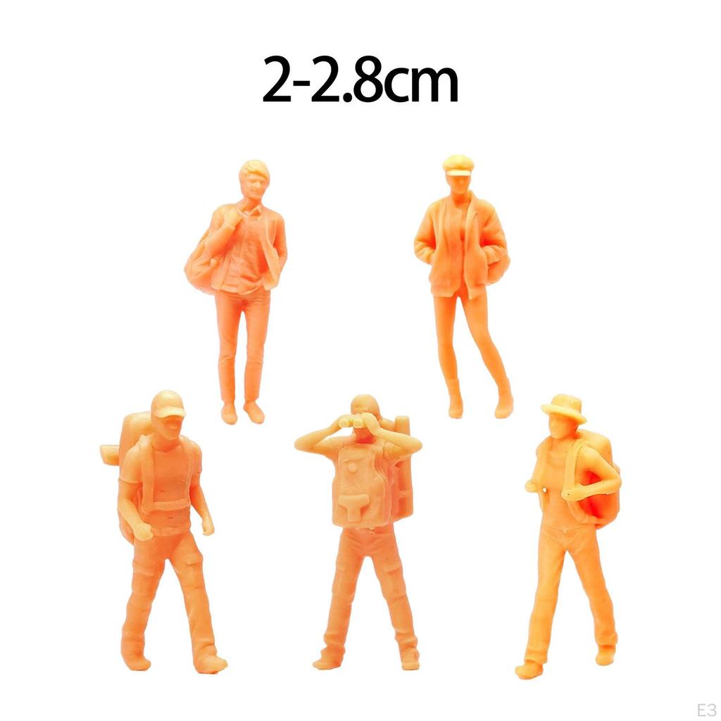 Resin Figures Doll Scenery Landscape Layout Travel Figure for Garden DIY Scene Decoration