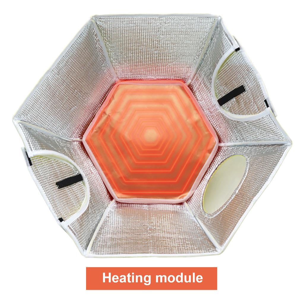 Copertura Riscaldante per Pulcini Scalda Pulcini Gabbietta per Pulcini Scalda Polli Facile da Installare Conveniente Risparmio di Tempo 110V/220V