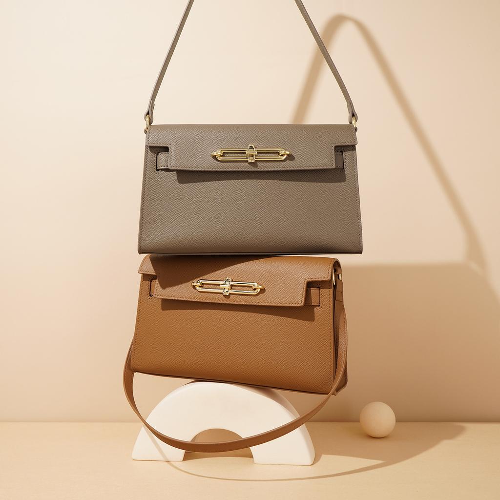 Cowhide Women's New Niche High-end Texture Versatile Portable Fashion Shoulder Crossbody Armpit Bag